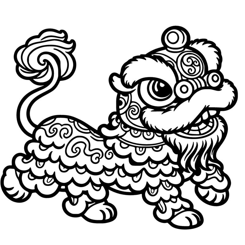 chinese dancing lion