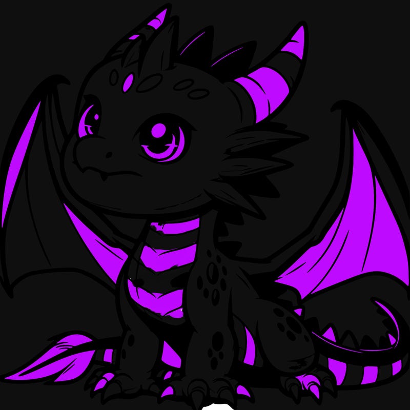 fierce baby night dragon