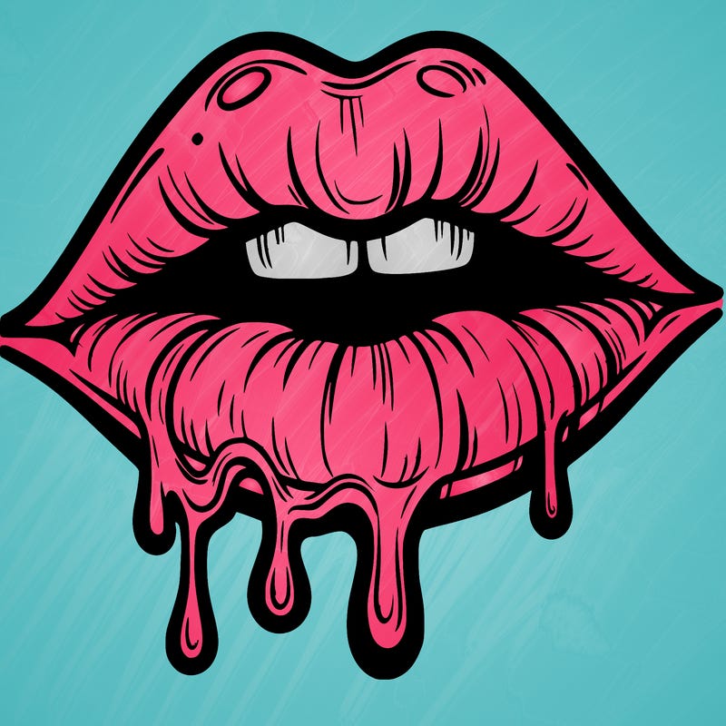 lips that look realistic and drip