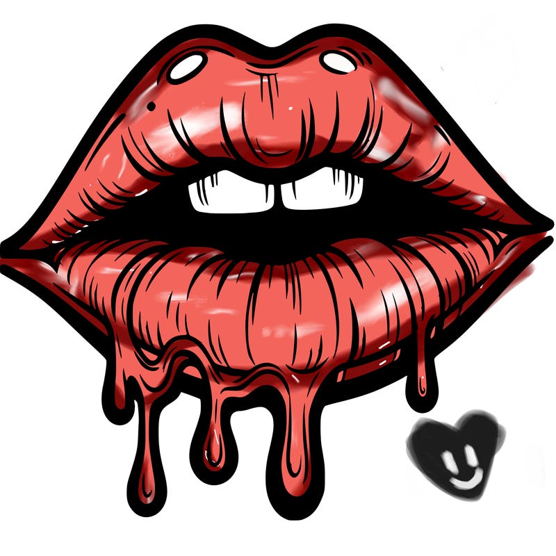lips that look realistic and drip
