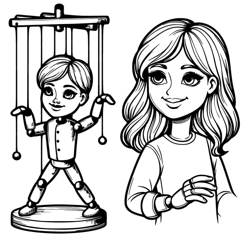 realistic marionette doll