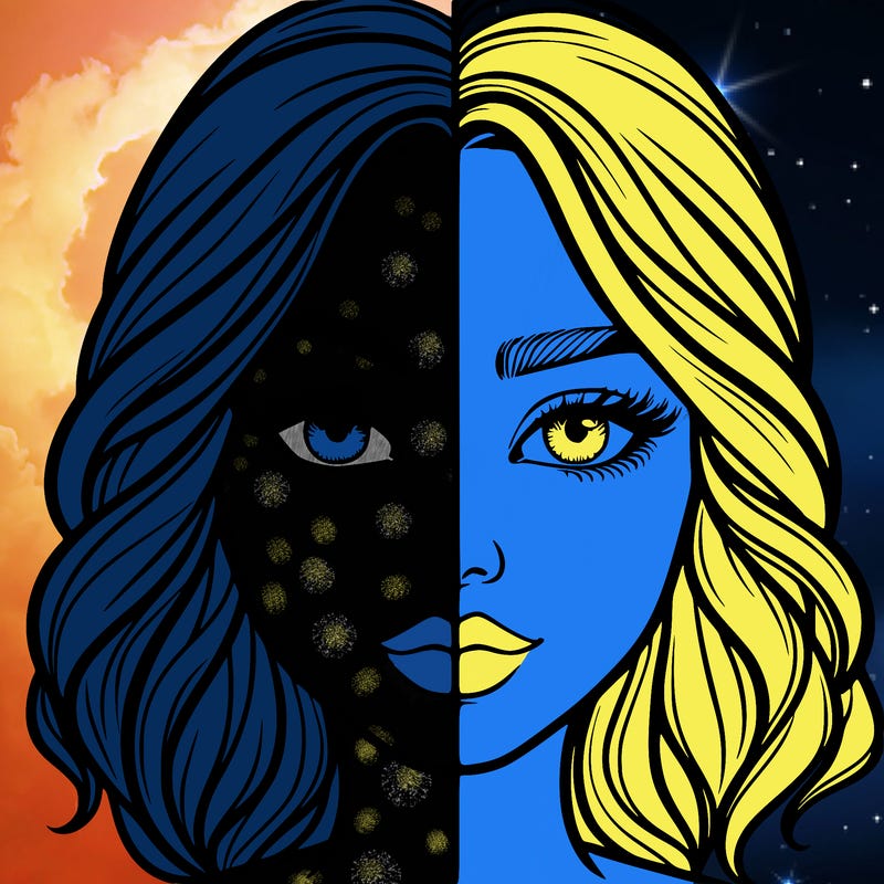 realistic girl split half