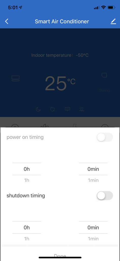 Smart Life Philco - Philcoアプリでスマートエアコンの電源オンとシャットダウンをスケジュールするためのインターフェース。