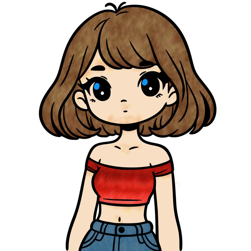 girl in a cute crop top