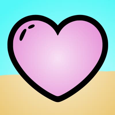 a blank heart