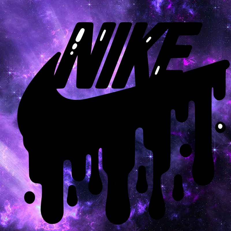 dripping nike logo