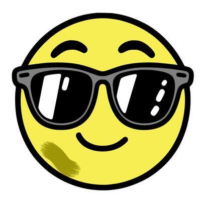 emoji with sunglasses