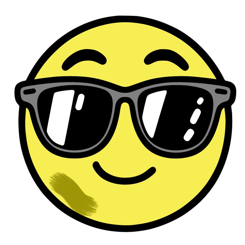 emoji with sunglasses