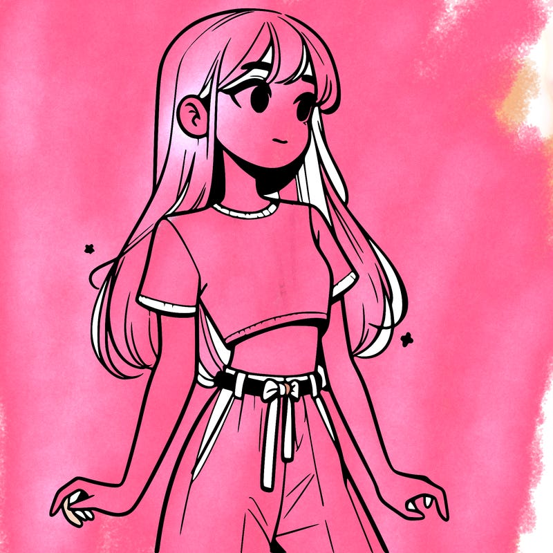 girl in a cute crop top