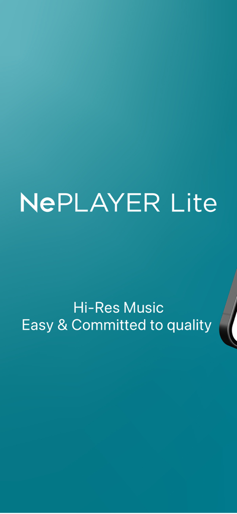 music player-NePLAYER Lite - Splash screen for NePLAYER Lite high resolution music player app