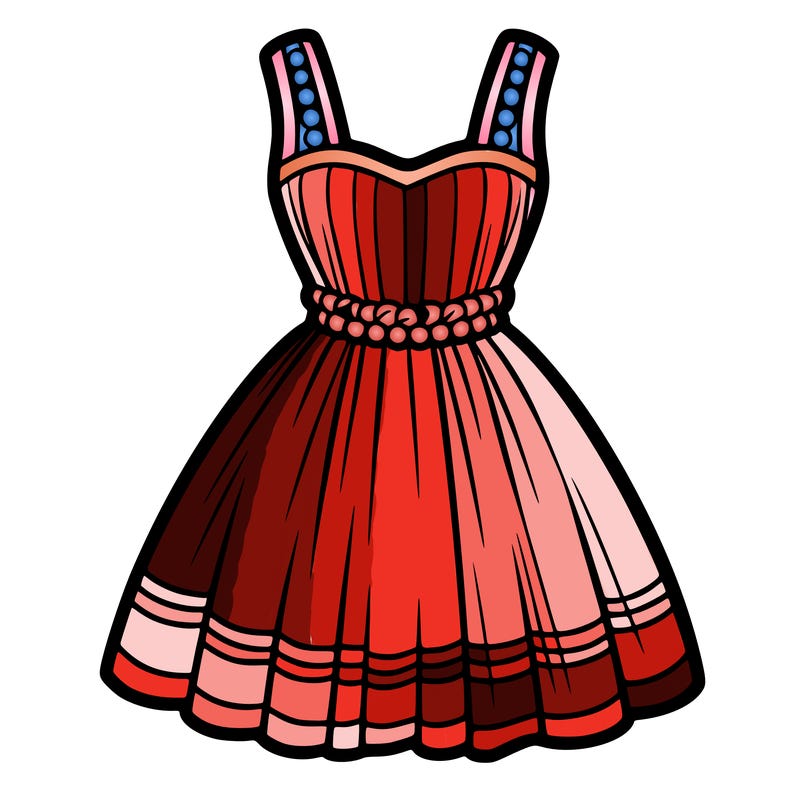 modeled dress