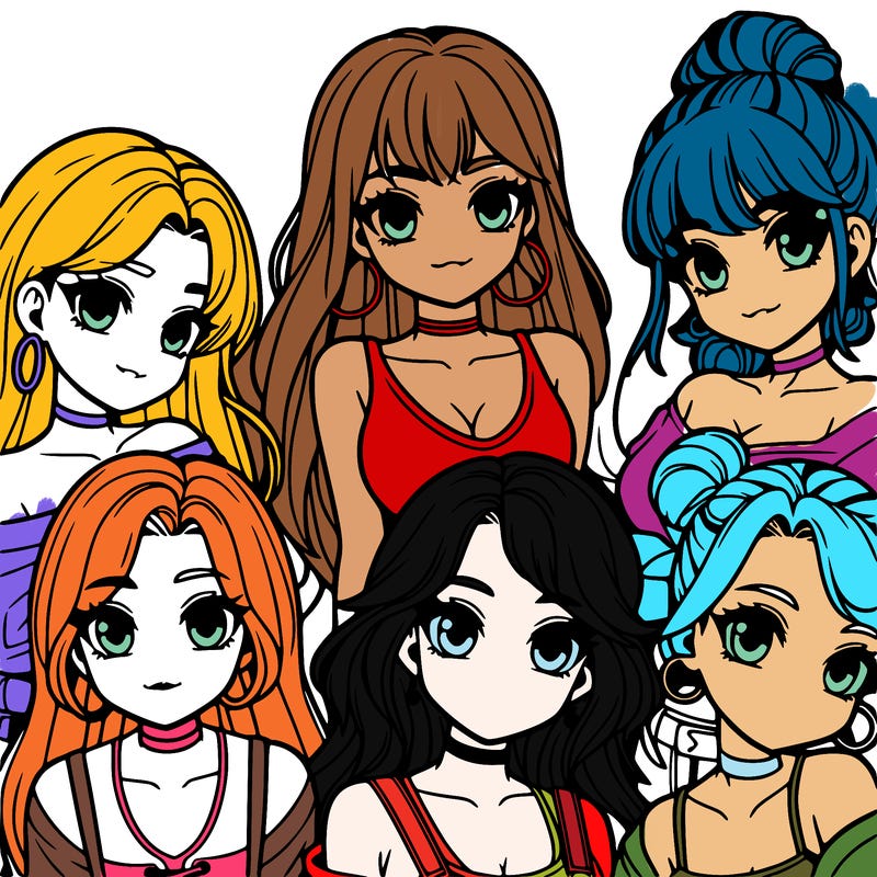 a group of realist girls
