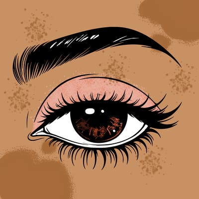 eye closed realistic