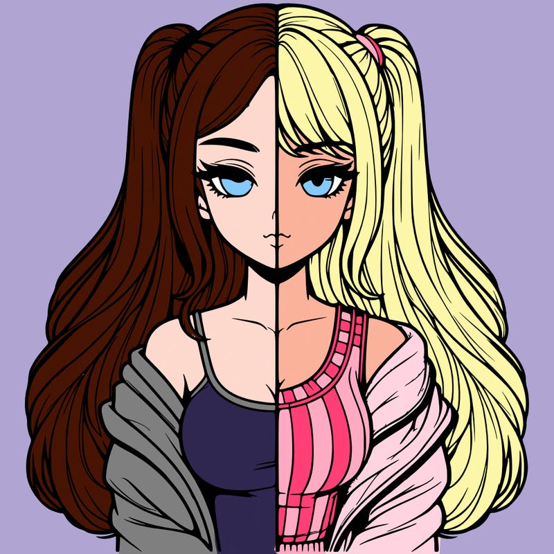 realistic girl split