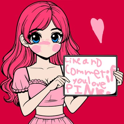 realistic pretty girl holding blank sign