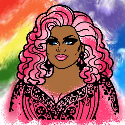 realistic plus size drag queen