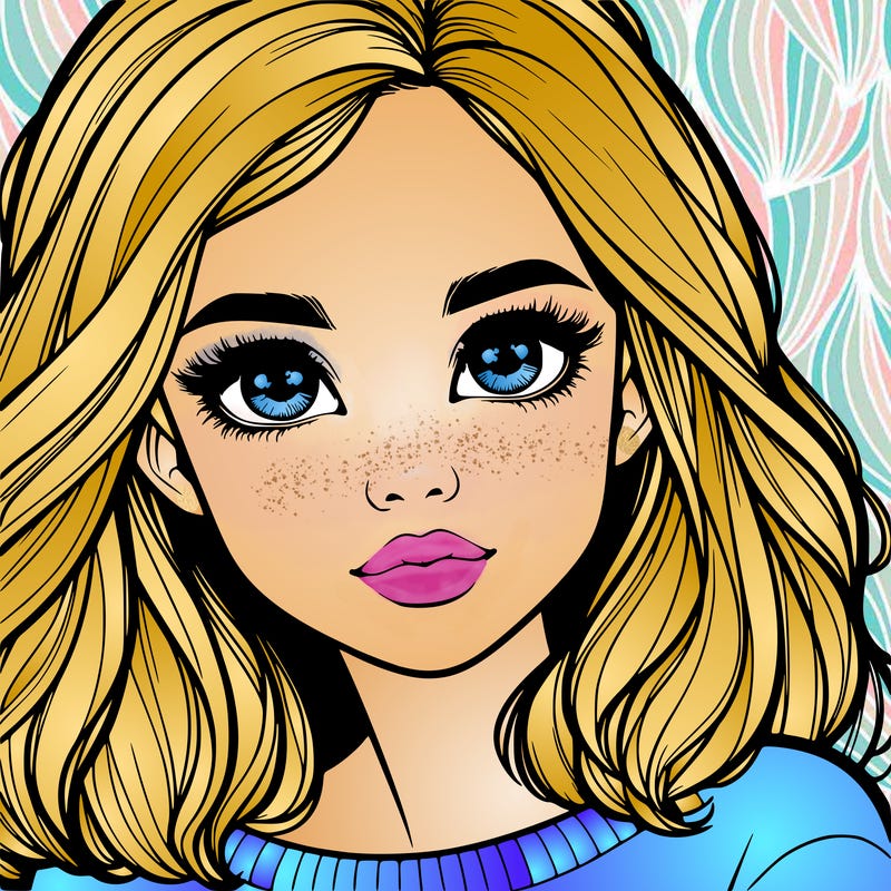 realistic girl whith cute eyes