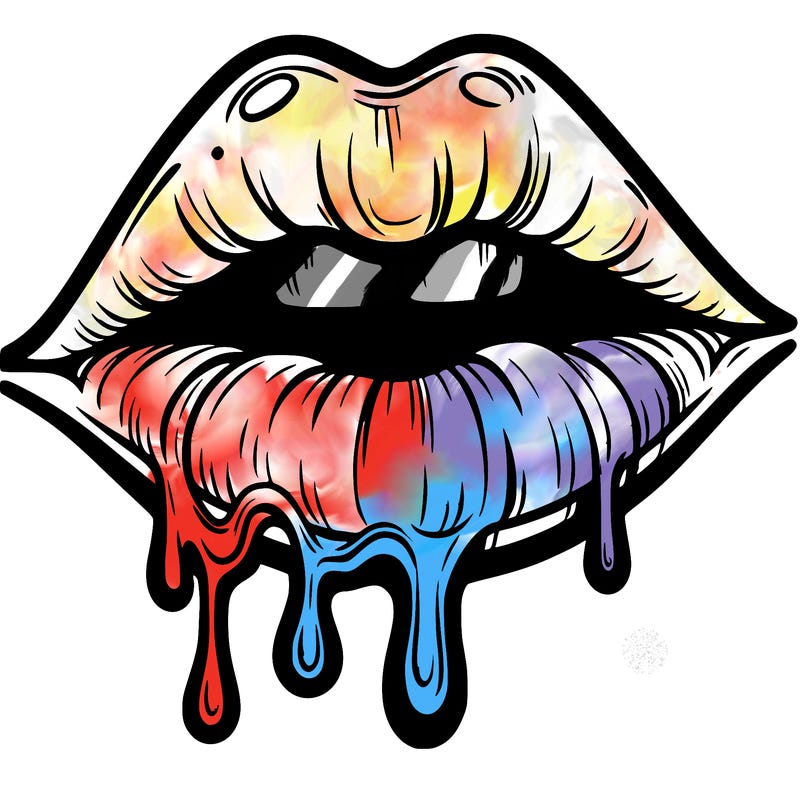 lips that look realistic and drip