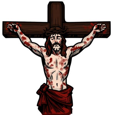 jesus on the cross dieing for our sins