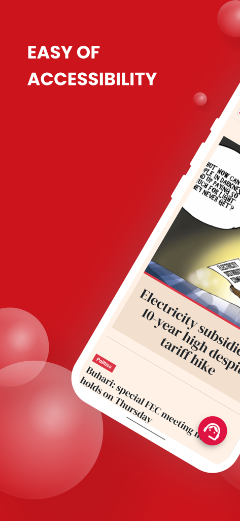 Mobile view of BusinessDay News app highlighting easy accessibility and Nigerian business headlines