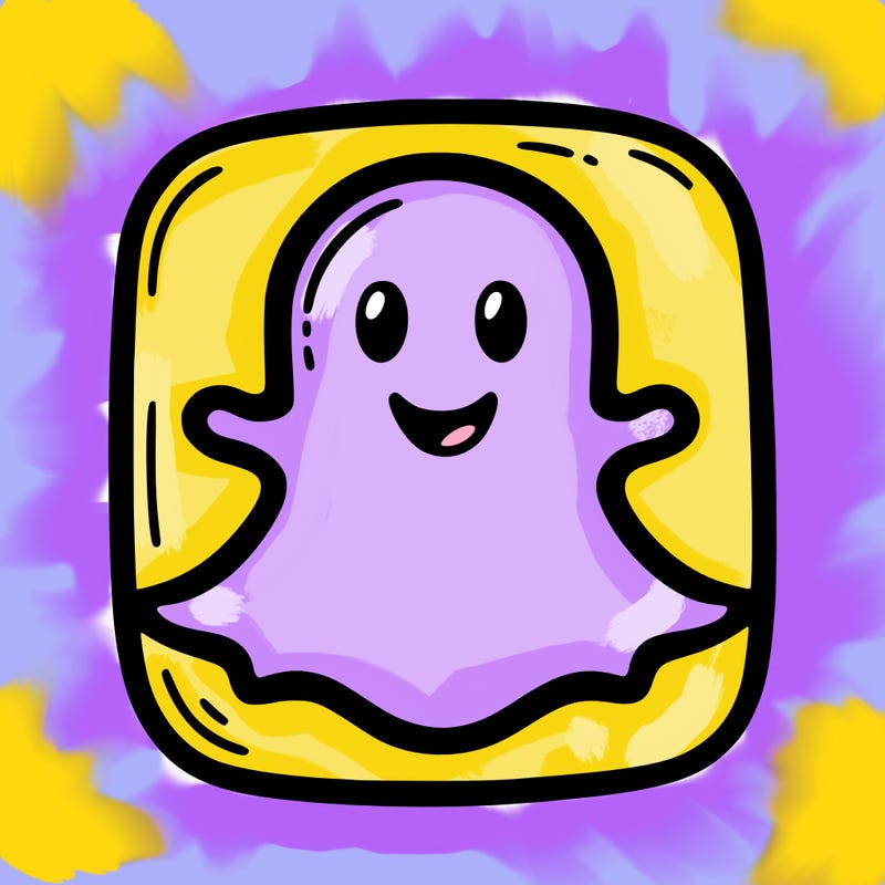 the original snap chat logo