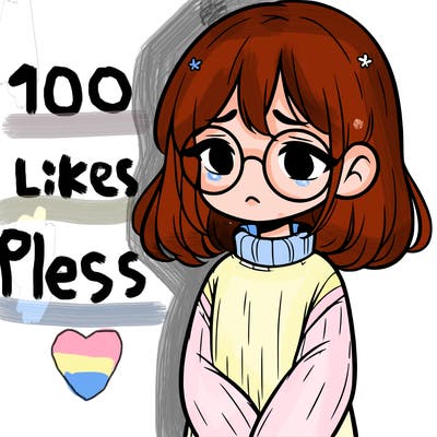 sad girl with glasses in a sweater