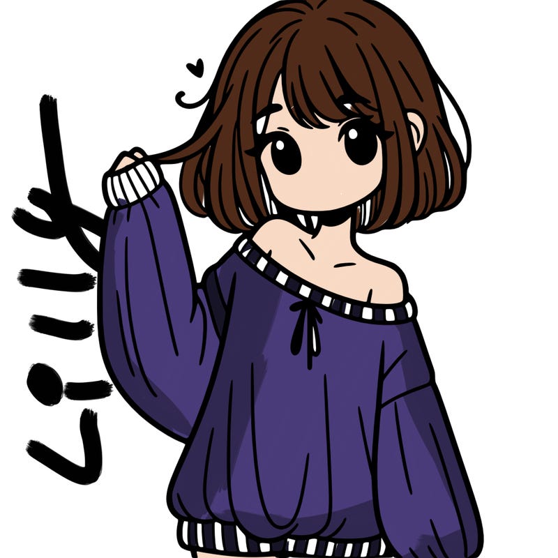 girl in baggy sweater hanging off her shoulder