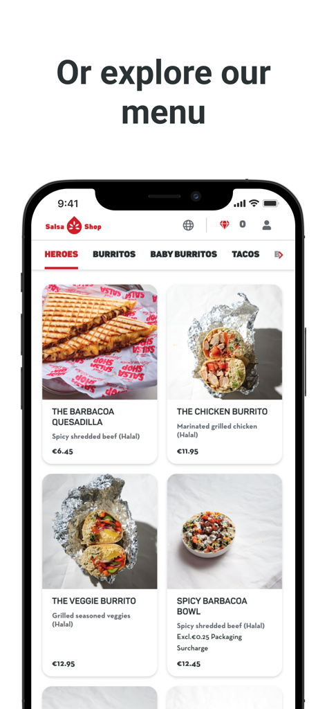 Salsa Shop Loyalty - Food & Drink App | MWM