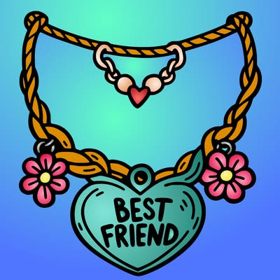 best friend necklace