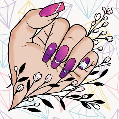 nails with french tip