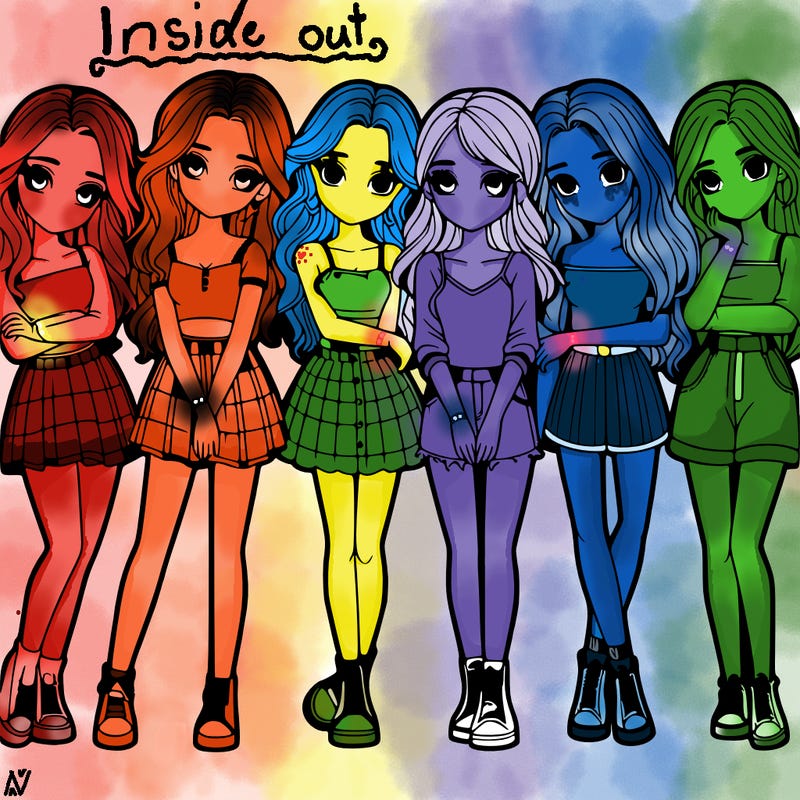 a group of girls realistic