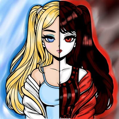 realistic girl split