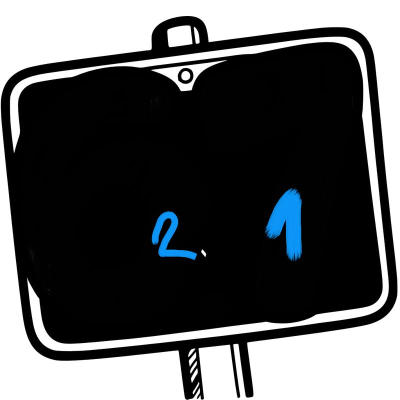 a sign that says 6 7