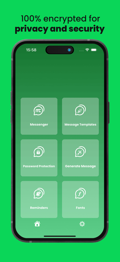 MultiChat Business Messenger - MultiChat Business Messenger Dashboard mit Funktionen wie Nachrichtenvorlagen, Passwortschutz und Erinnerungen