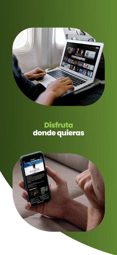 FreeTV: Movies, Shows & TV - Transmisión de películas y programas en español en una computadora portátil y un teléfono inteligente con la aplicación FreeTV