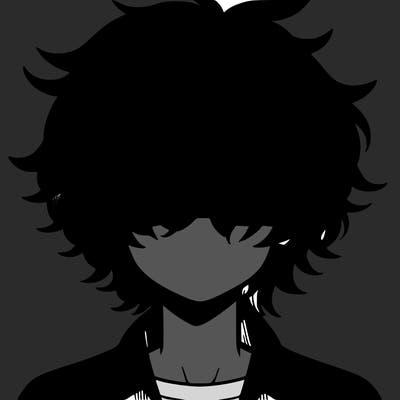 manga boy fluffy hair covering his eyes