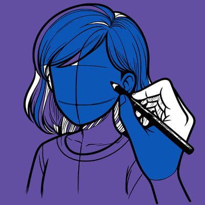 drawing a realistic person