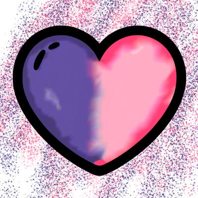 a blank heart