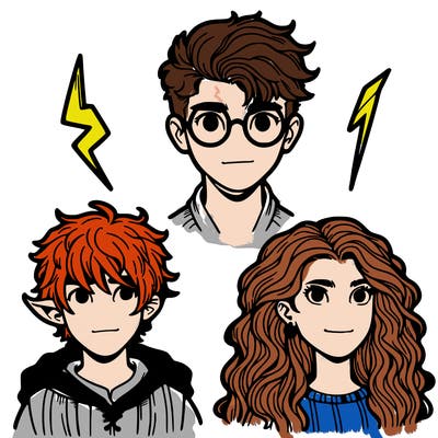 harry potter ron weasley and hermione granger