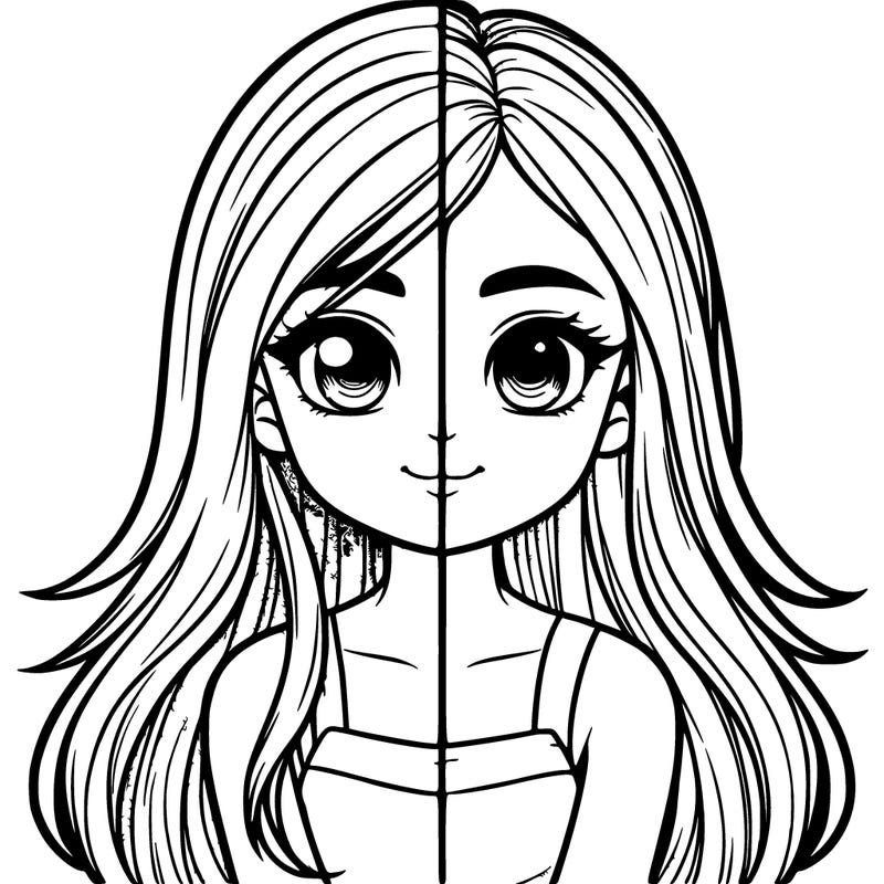 realistic girl split