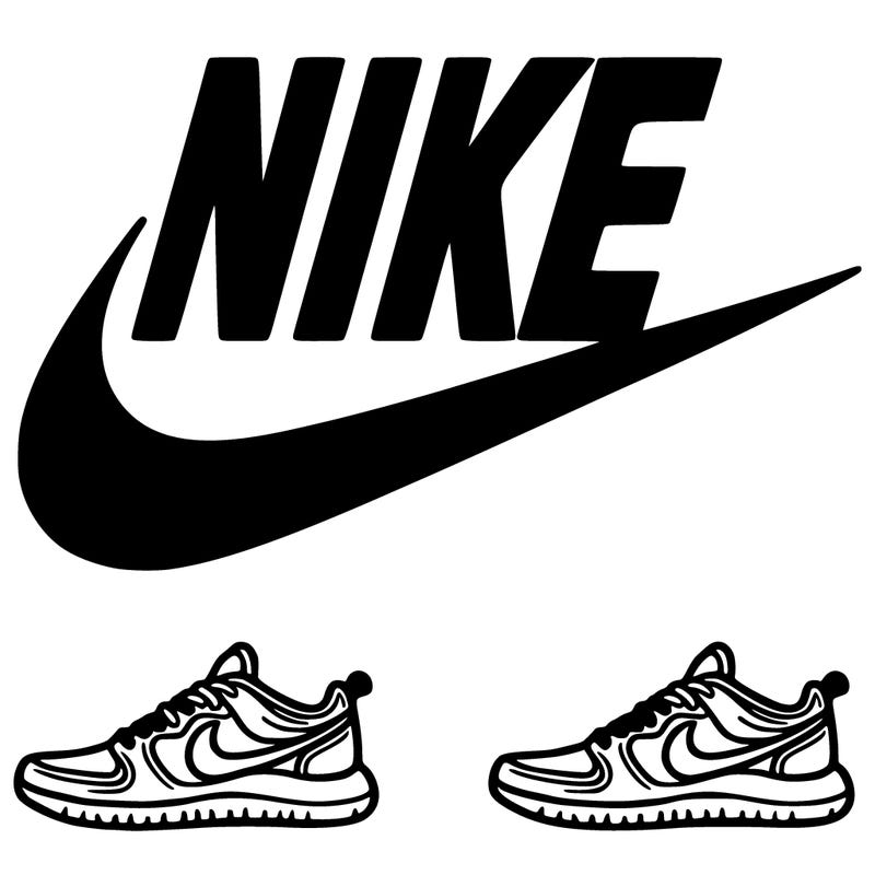 just the nike logo, no shoes