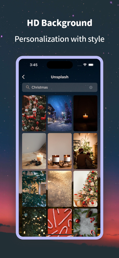 Countdown Calendar & Widget - Selection of high quality Christmas backgrounds for app personalization