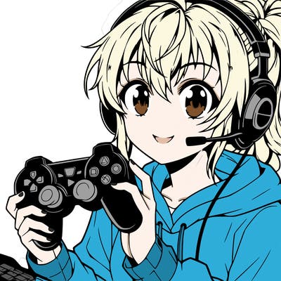 anime gamer girl