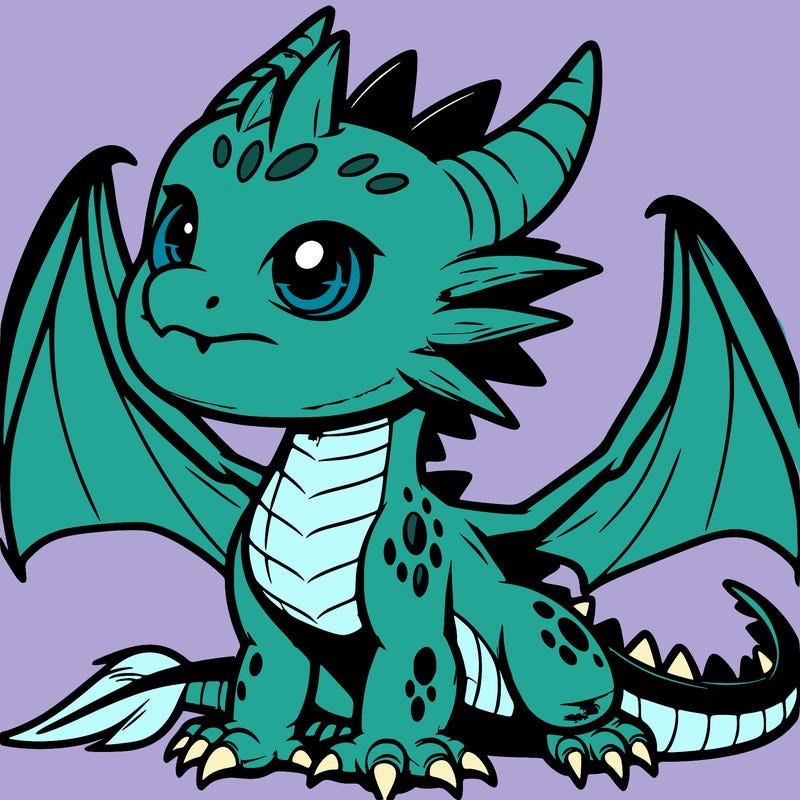 fierce baby night dragon