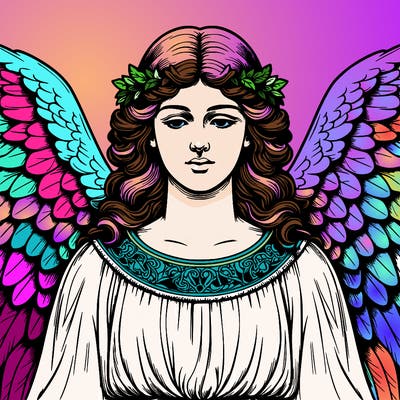 super realistic angel and i mean realistic not cartoonish