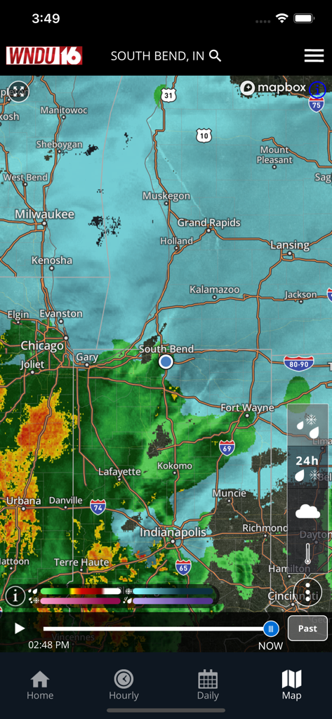 WNDU First Alert Weather - WNDU First Alert Weather app interactive radar map for South Bend Indiana