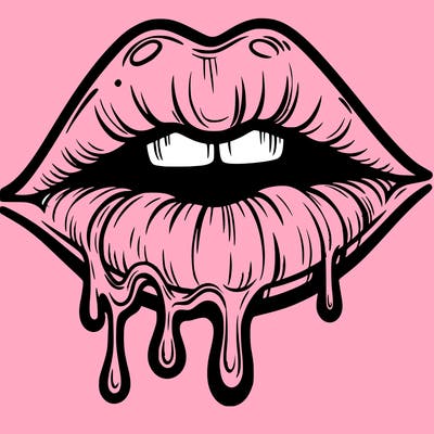 lips that look realistic and drip