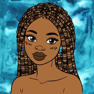 african woman with fulani braids