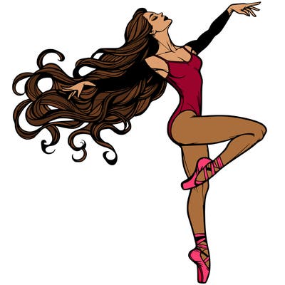 realistic woman dancer