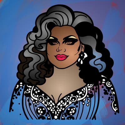 realistic plus size drag queen